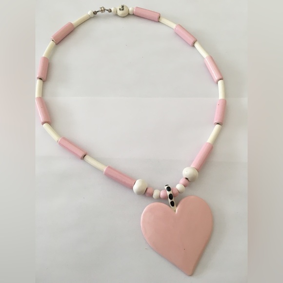 Ruby Z Jewelry Vintage Ruby Z Bean Finneran Pink Heart Pendant